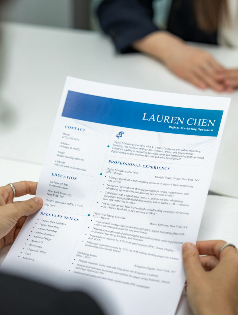 Radiografía de CV: Observaciones y recomendaciones